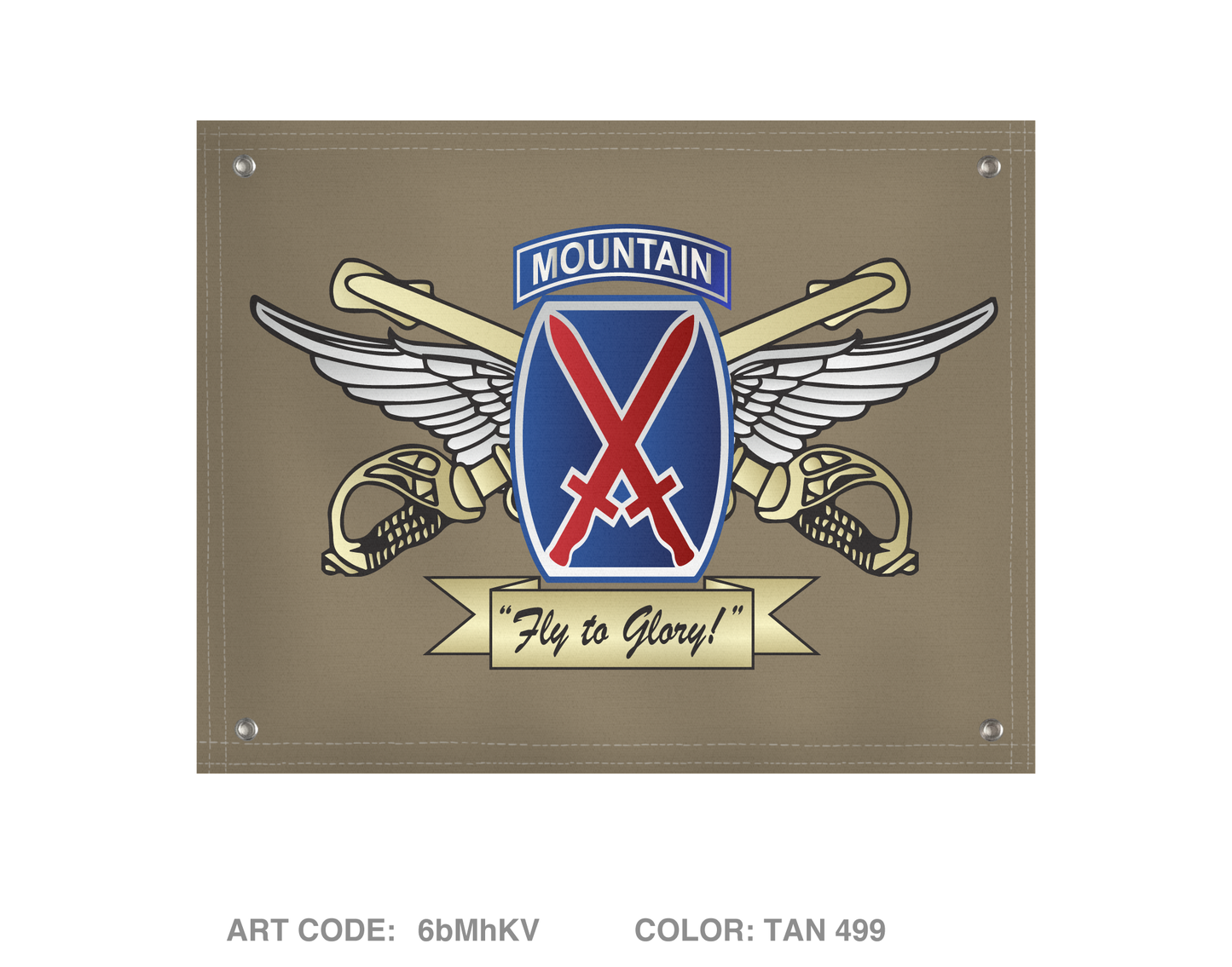 10th Combat Aviation Brigade Fundraising Collection Banner Flag - 6bMhKV