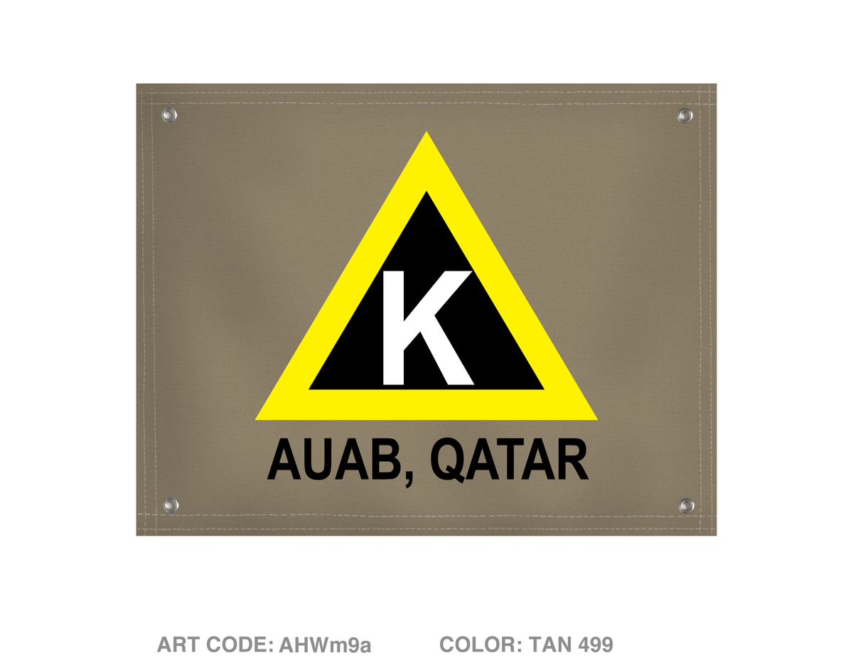 AUAB, QATAR Banner Flag - AHWm9a
