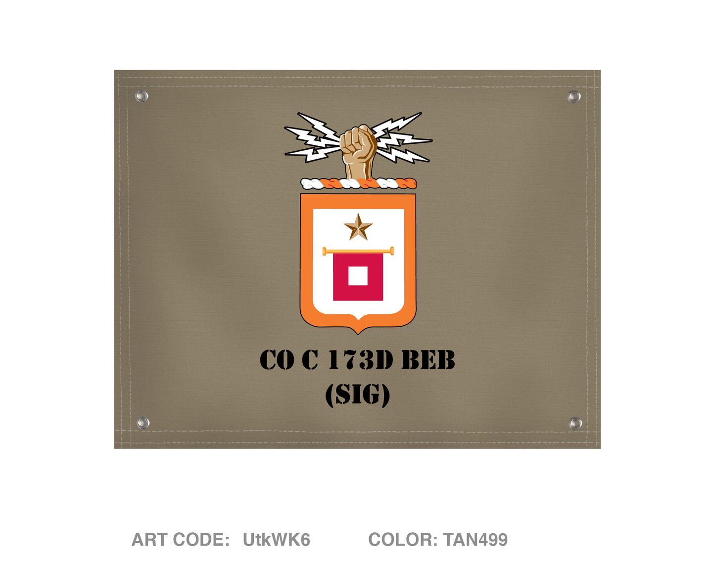 CO C 173D BEB (SIG) Banner Flag - UtkWK6
