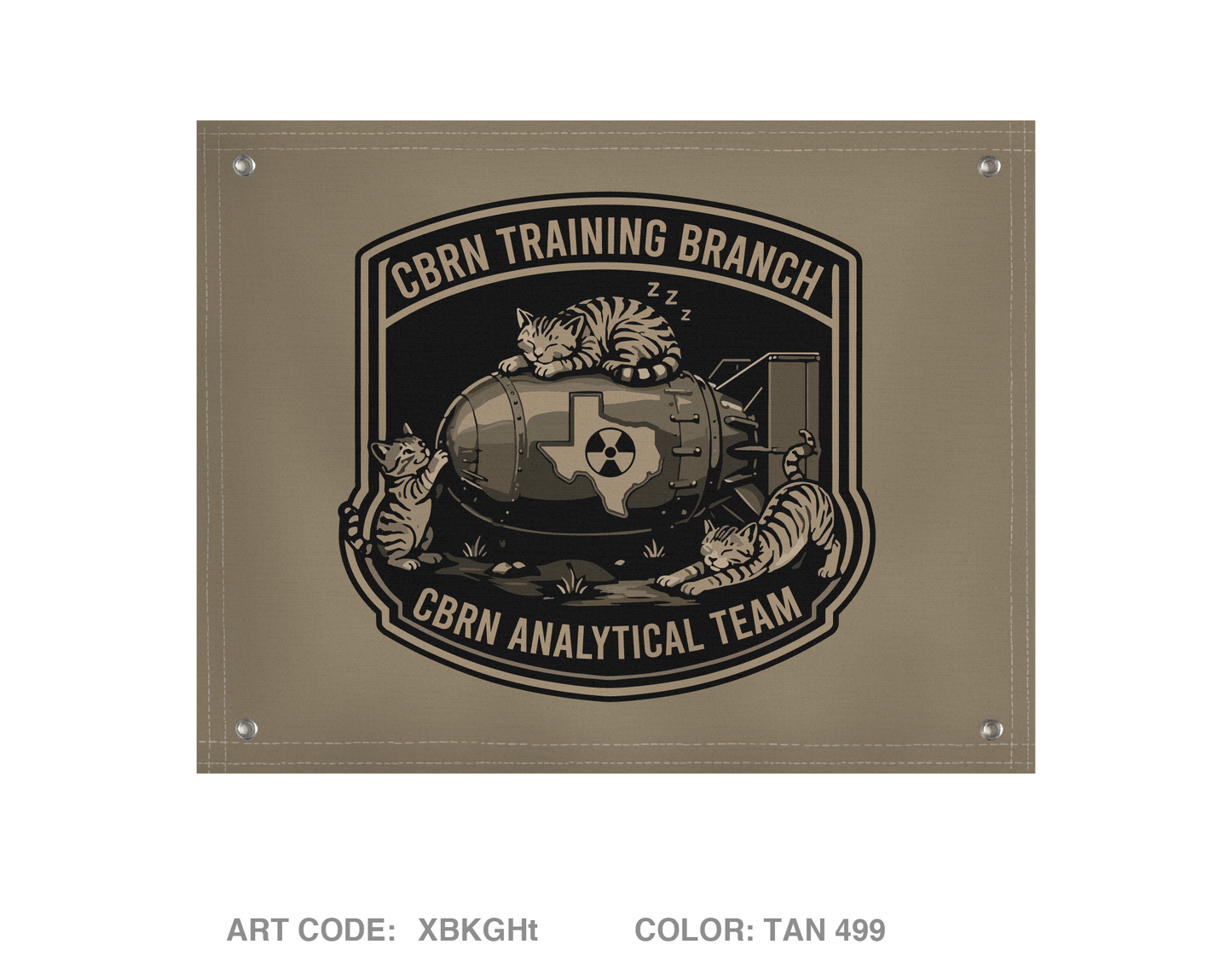 CBRN Training Branch Banner Flag - XBKGHt