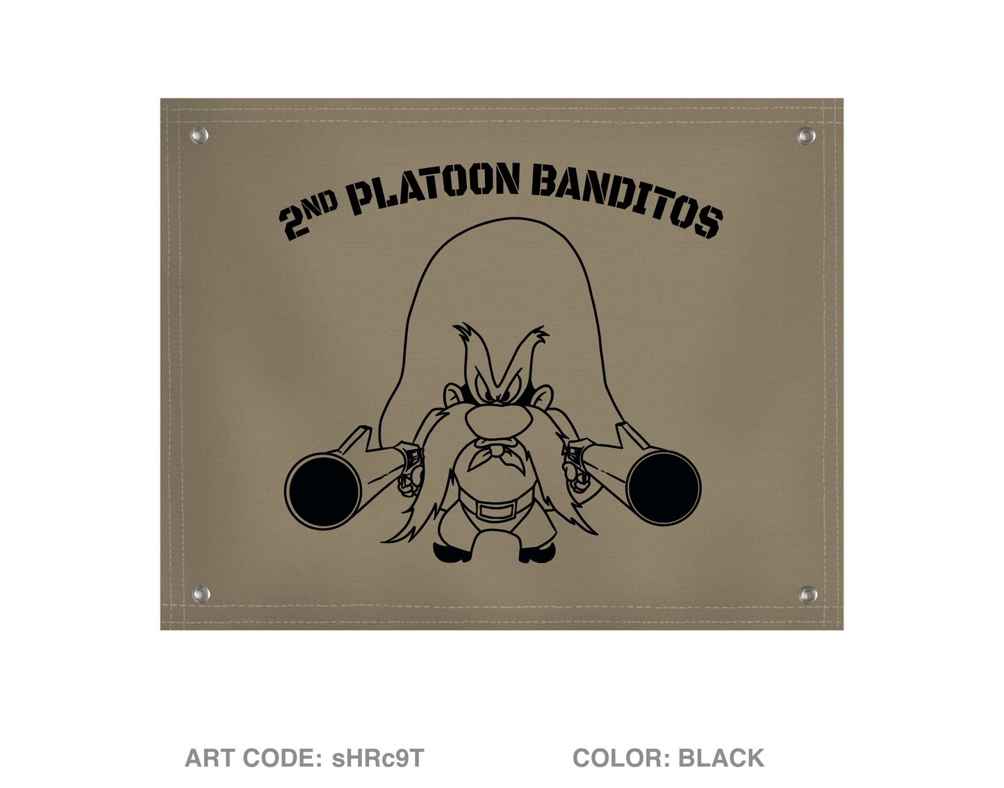 2nd Platoon, Blackfoot Troop Banner Flag - sHRc9T