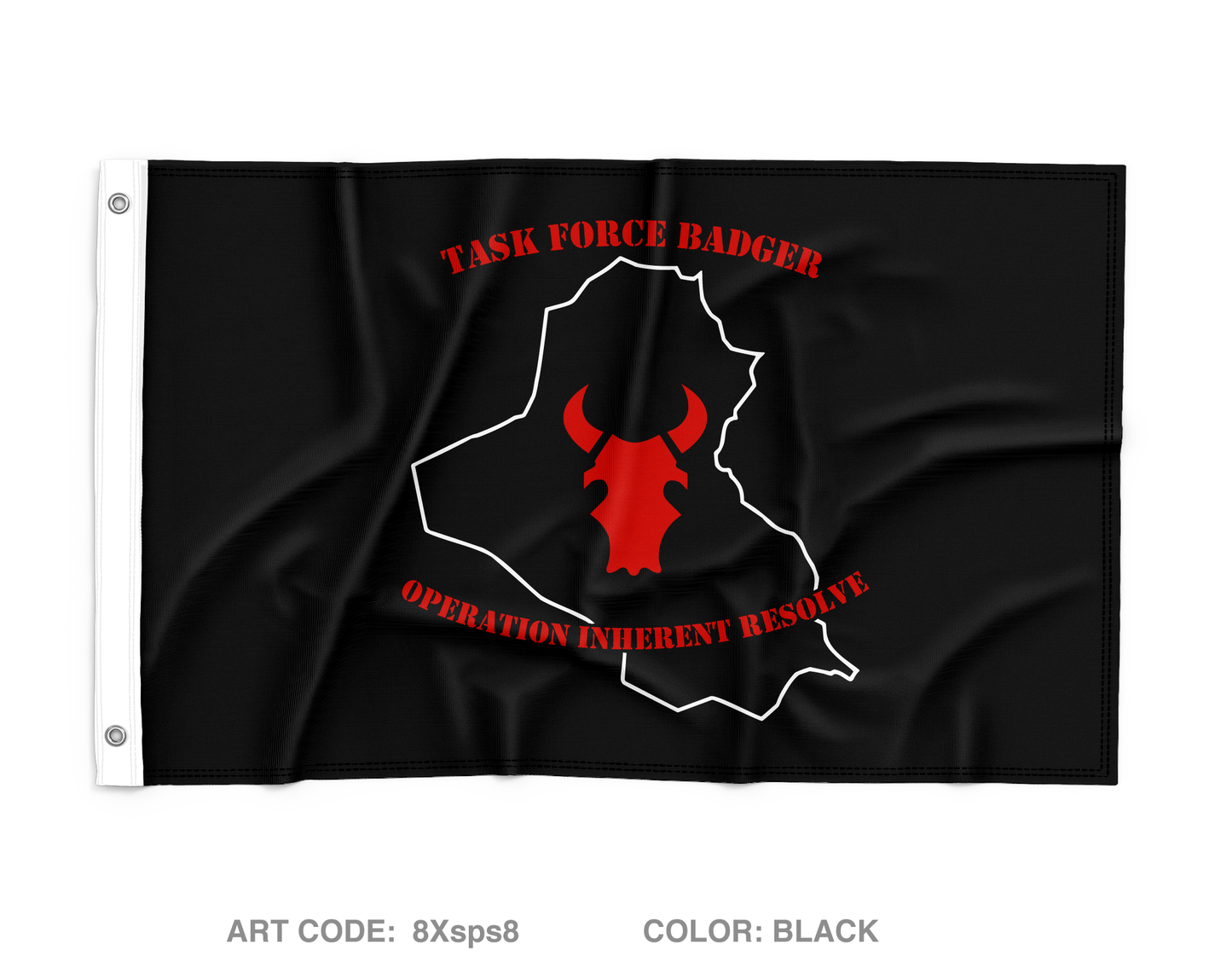 TF Badger Wall Flag - 8Xsps8
