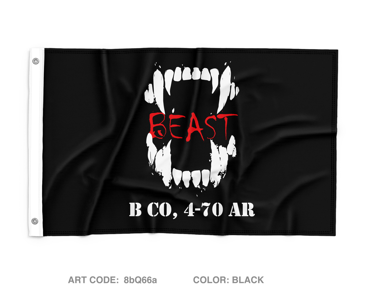 B Co, 4-70 AR Wall Flag - 8bQ66a