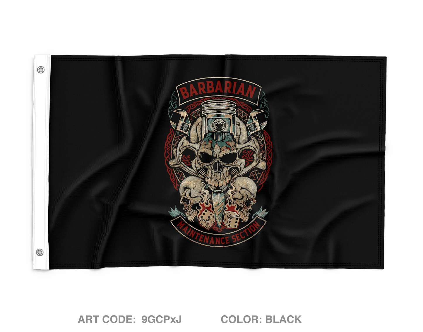 Bravo MST, 579th FSC Wall Flag - 9GCPxJ