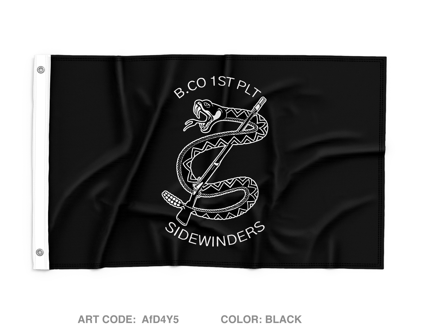 1-36 IN BN, B CO Wall Flag - AfD4Y5