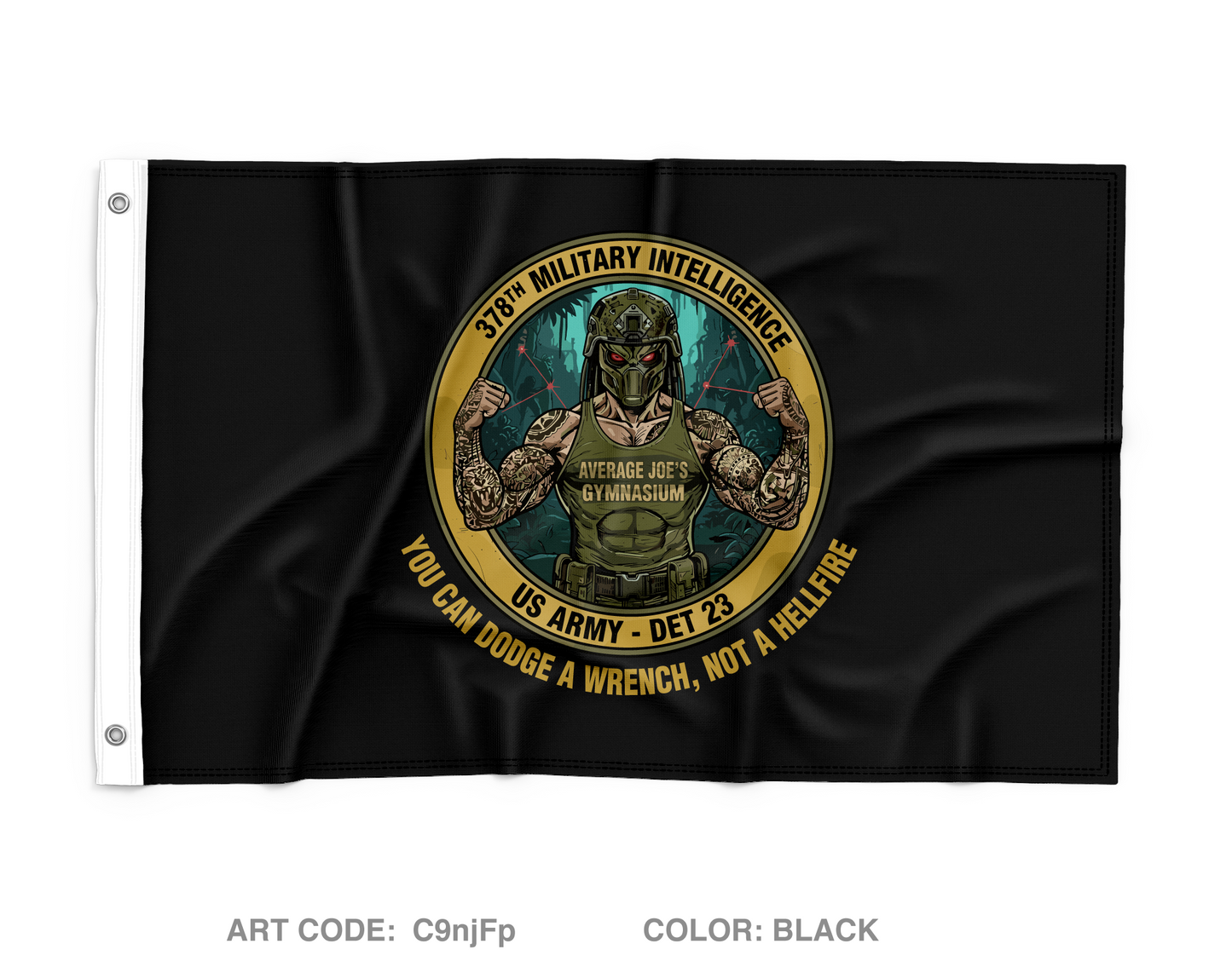 378th MI Wall Flag - C9njFp