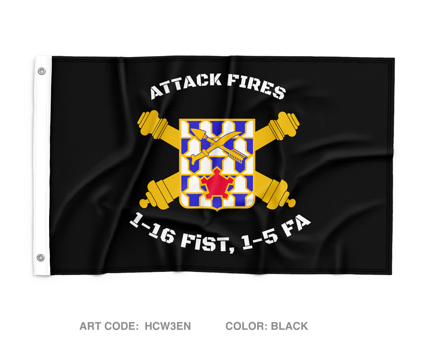 1-16 FiST, HHB, 1-5 FA Wall Flag - HCW3EN