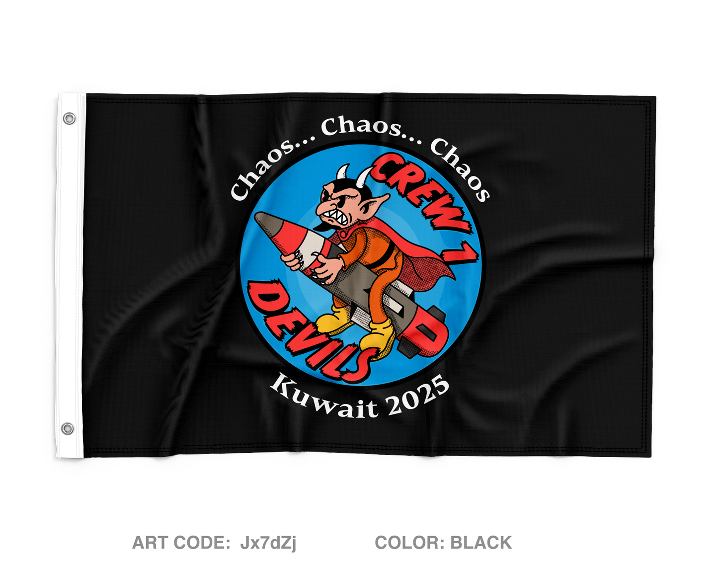 Bravo 1-44 ADA Crew 1 Wall Flag - Jx7dZj