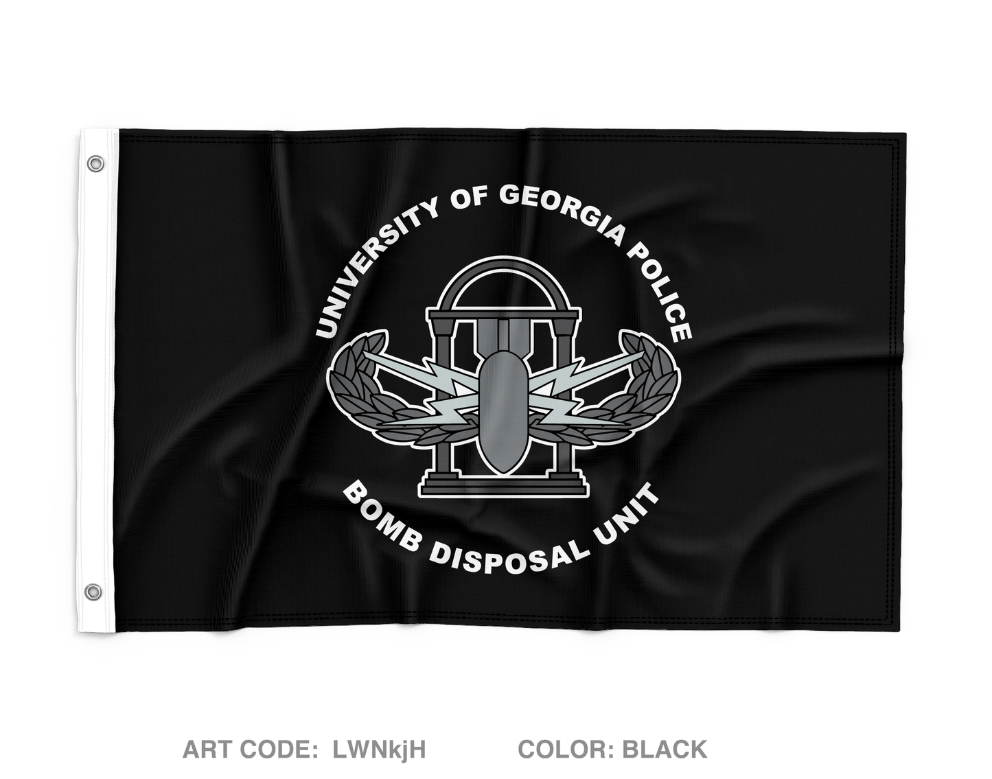 University of Georgia Bomb Disposal Unit Wall Flag - nsgLq5