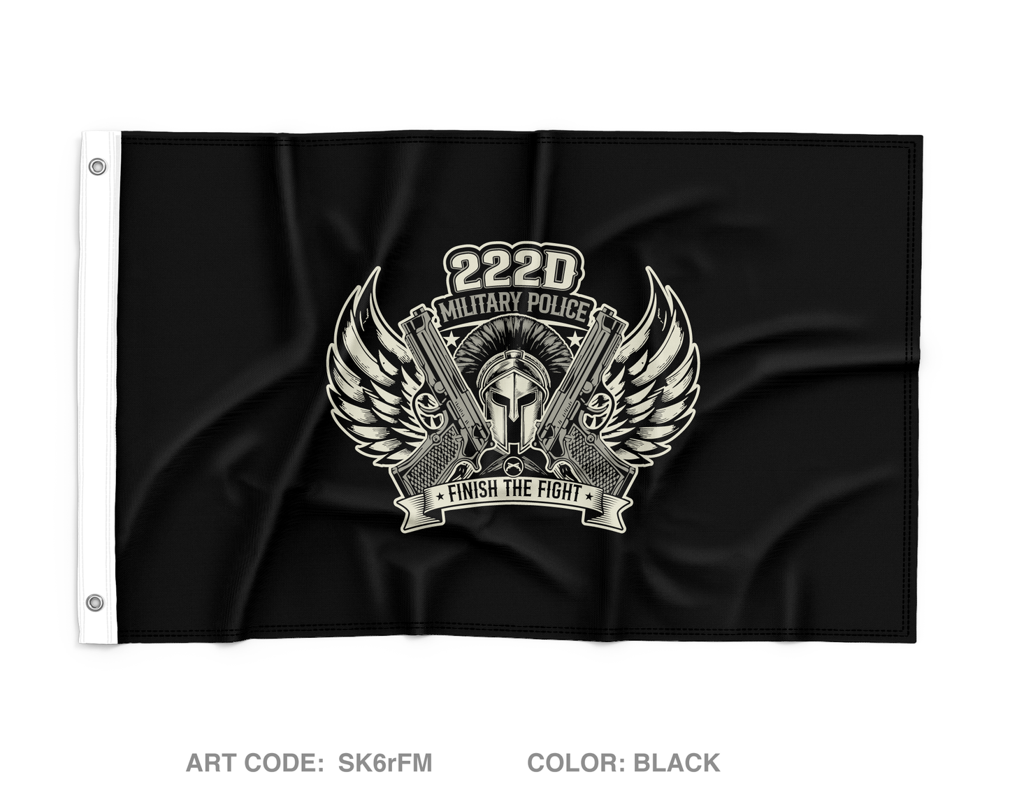 222 Military Police Company Fundraising Collection Wall Flag - SK6rFM