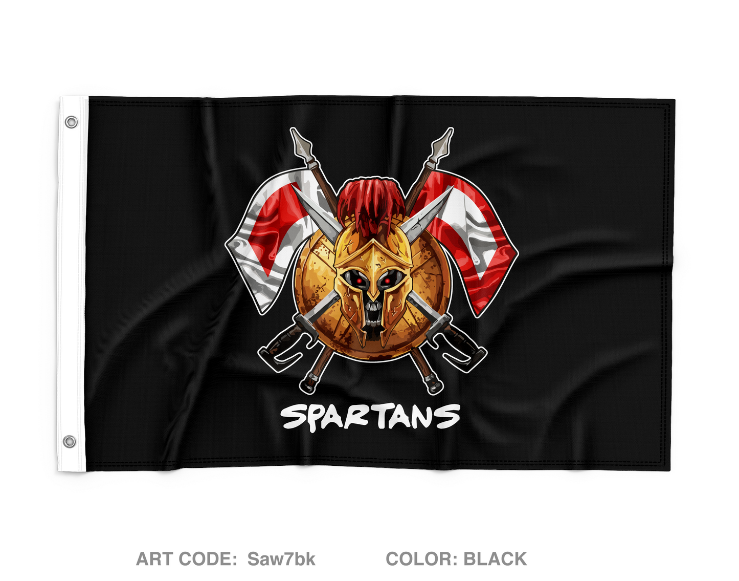 Spartans Store 1 Wall Flag - Saw7bk