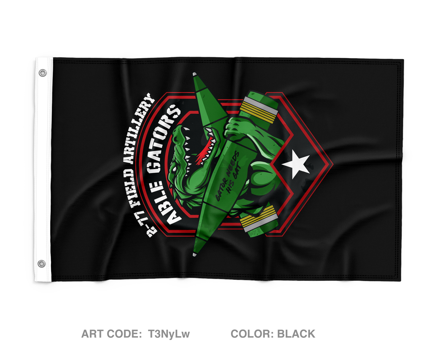 A BTRY 2-77 FA Wall Flag - T3NyLw
