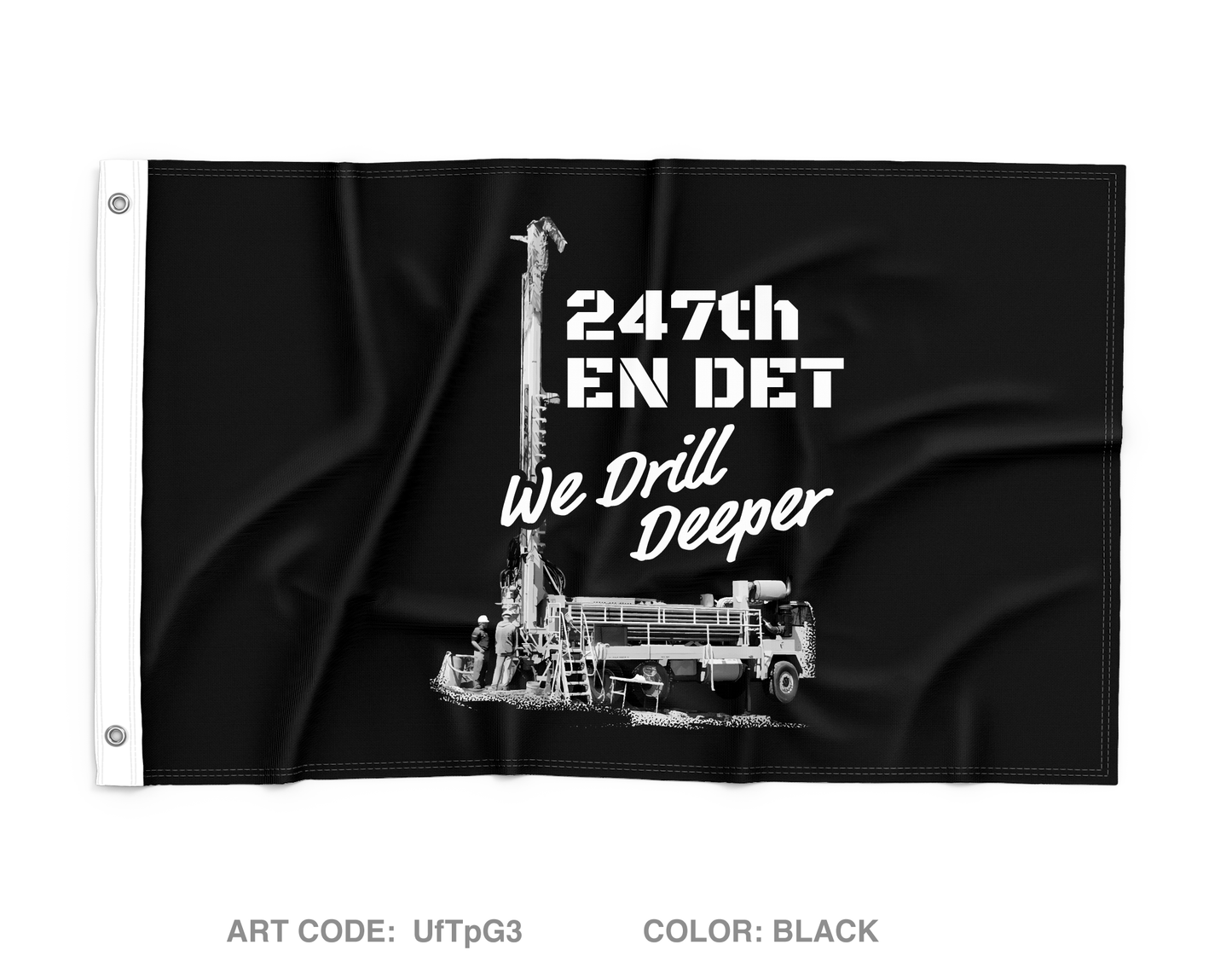 247th EN DET WD Fundraising Collection Wall Flag - UfTpG3