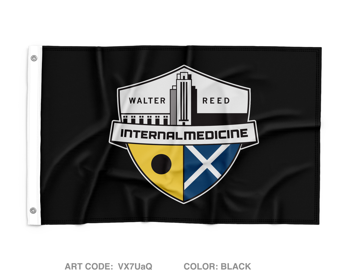 Walter Reed National Military Medical Center Internal Medicine Wall Flag - VX7UaQ