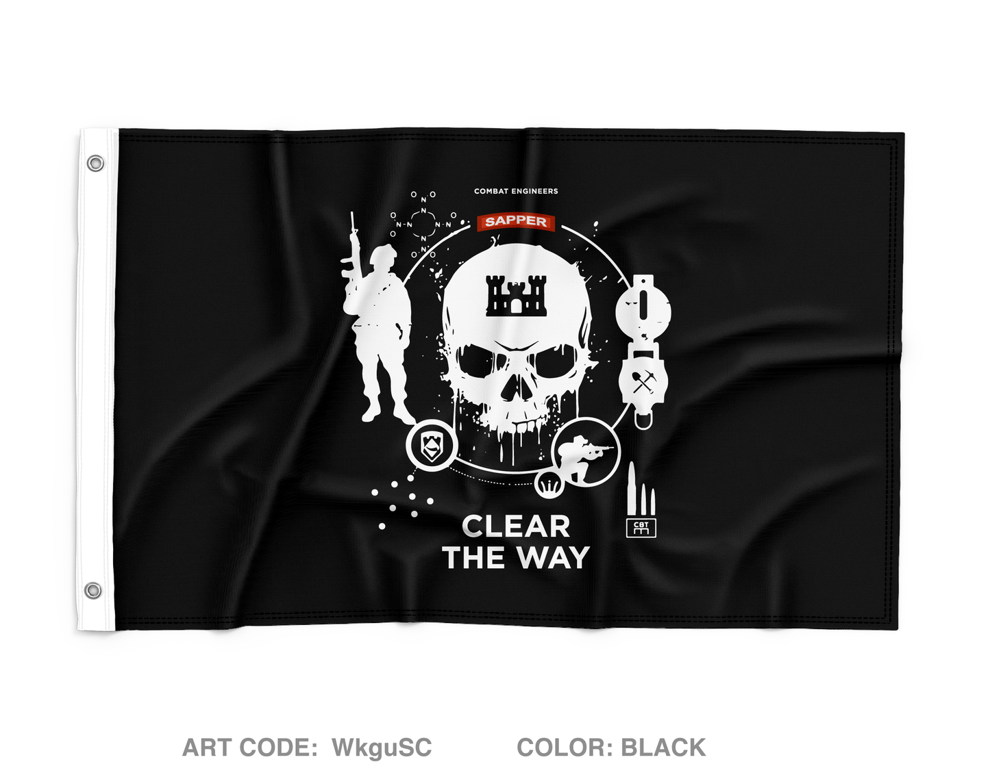 119 Engineer Company (SAPPER) Fundraising Collection Wall Flag - WkguSC