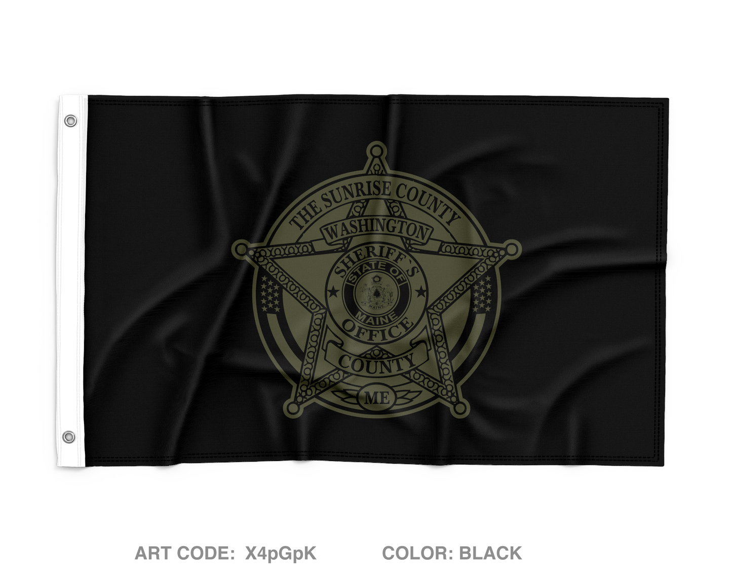 Washington County Sheriffs Office Maine K9 Wall Flag - X4pGpK
