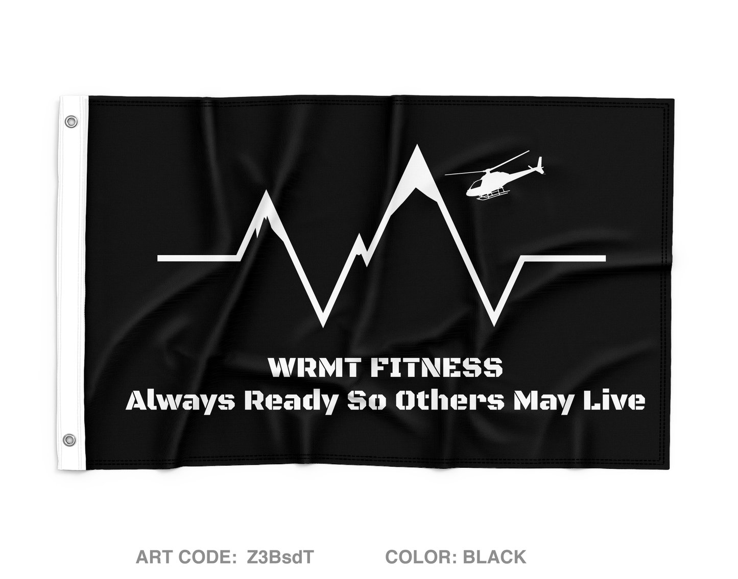 Western Mountain Rescue Team Wall Flag - Z3BsdT