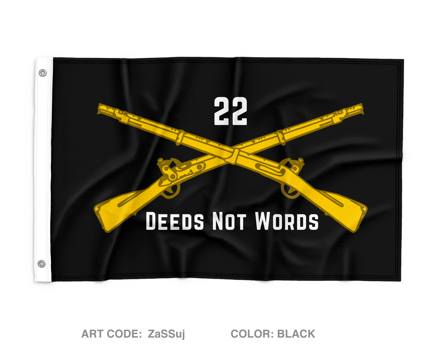 2-22 IN Wall Flag - ZaSSuj