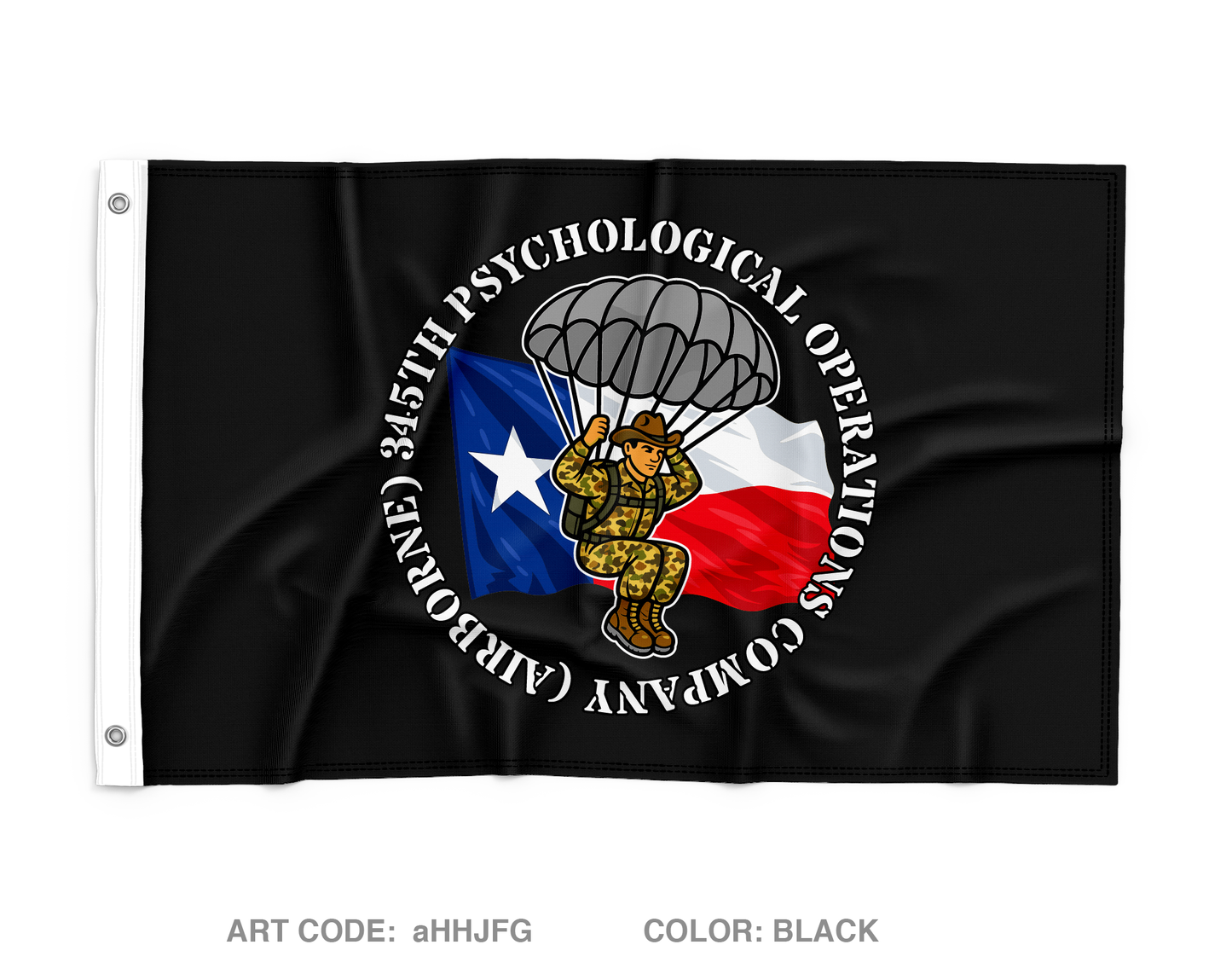 345th Psychological Operations Company (Airborne) Wall Flag - aHHJFG