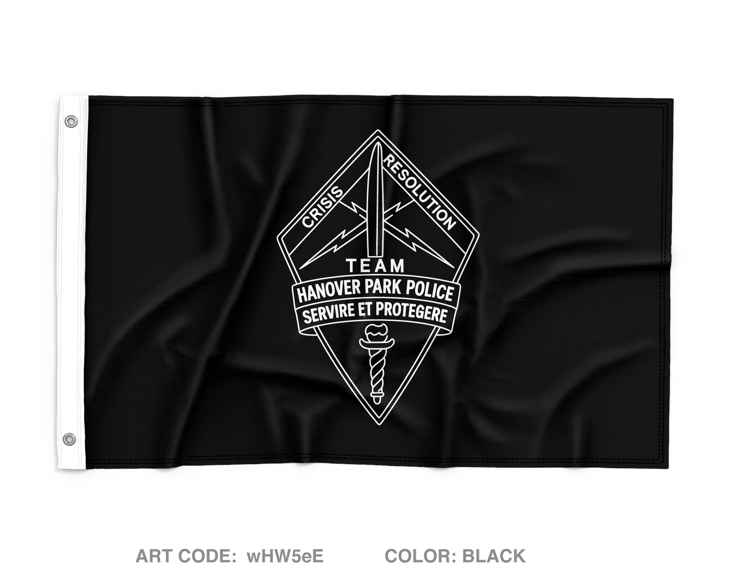 Hanover Park Police CRT Wall Flag - wHW5eE