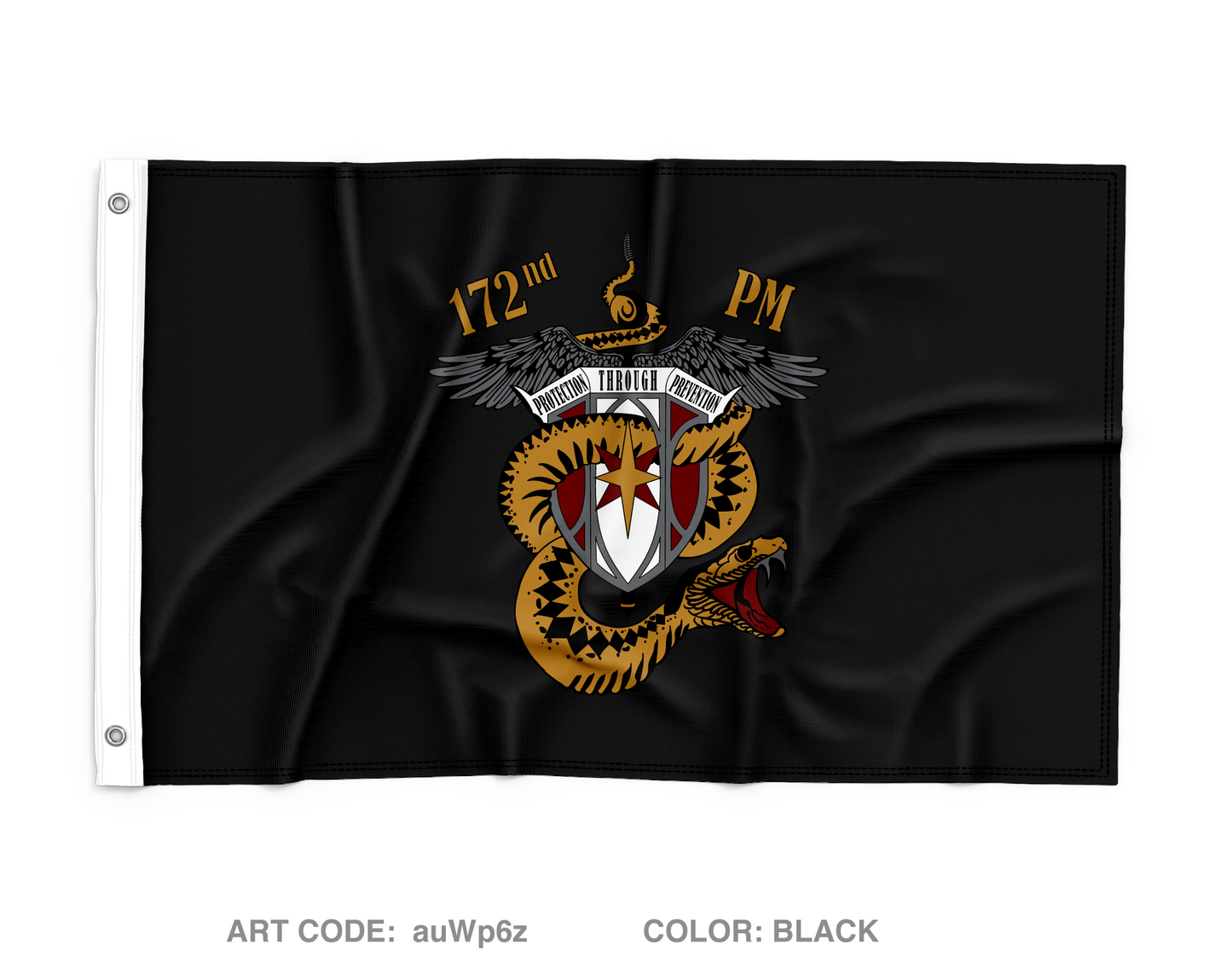172nd Medical Detachment (PM) Wall Flag - auWp6z