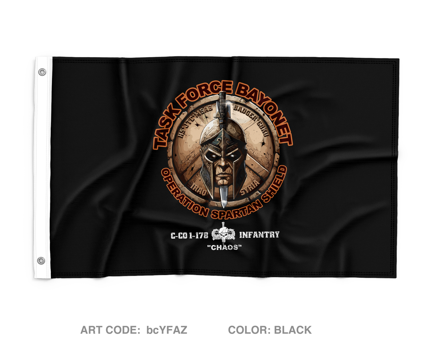 C Co 1-178 IN Wall Flag - bcYFAZ