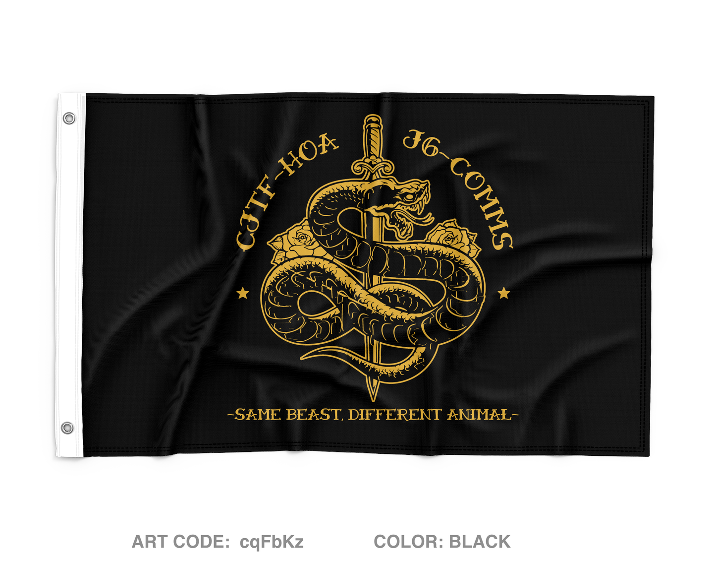 CJTF-HOA CJ-6 Wall Flag - cqFbKz