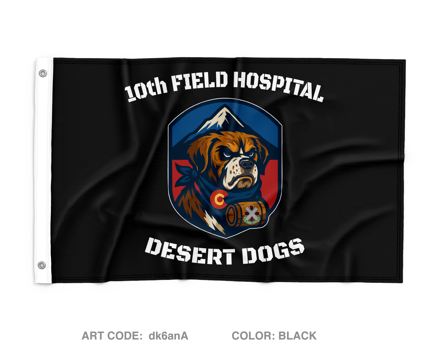 10th Field Hospital Wall Flag - dk6anA