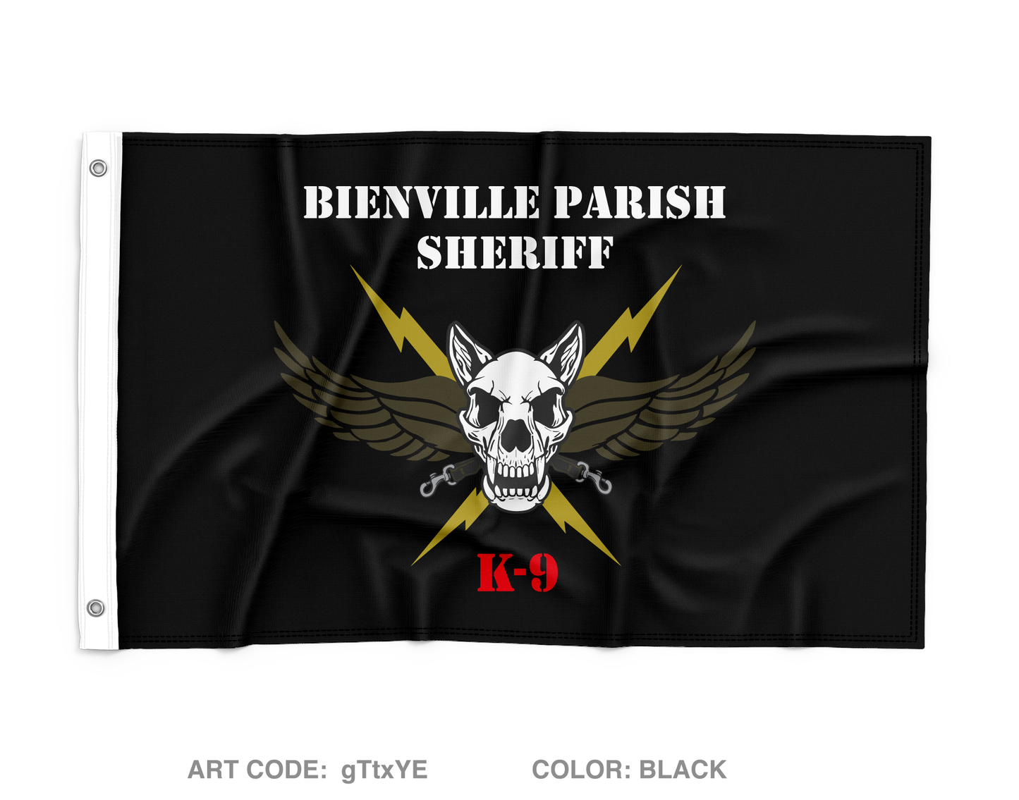 Bienville Sheriff K9 Wall Flag - gTtxYE