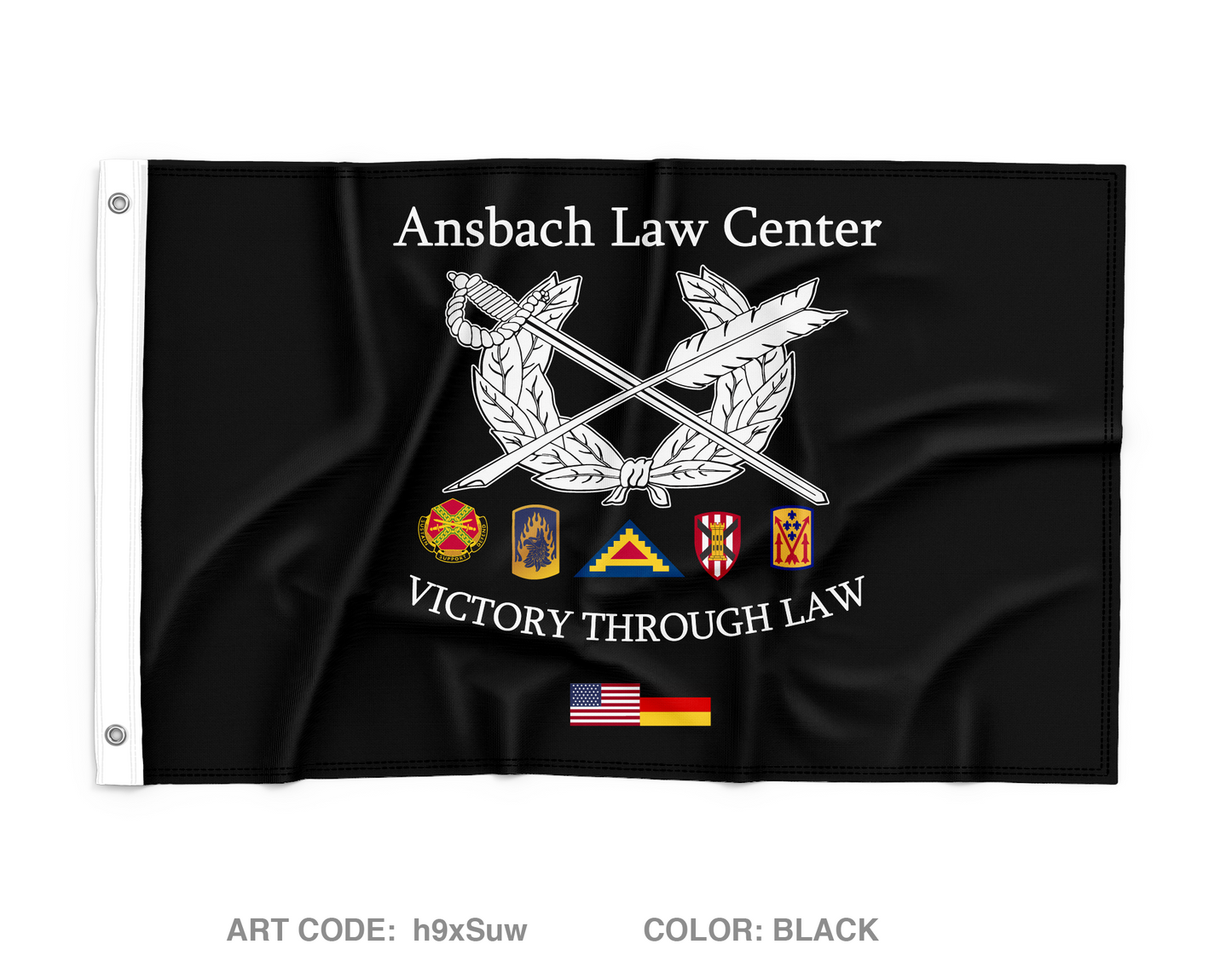 Ansbach Law Center Wall Flag - h9xSuw