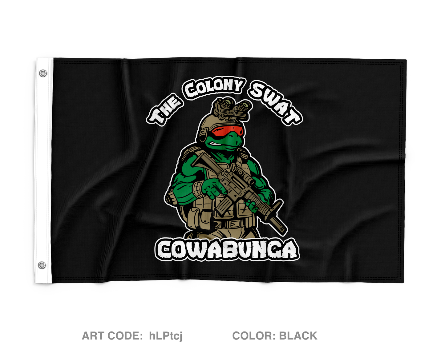 The Colony Police Department SWAT Wall Flag - hLPtcj