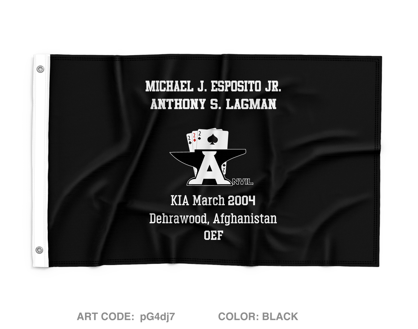 A CO, 2-22IN, 1BCT, 10TH MTN Wall Flag - pG4dj7