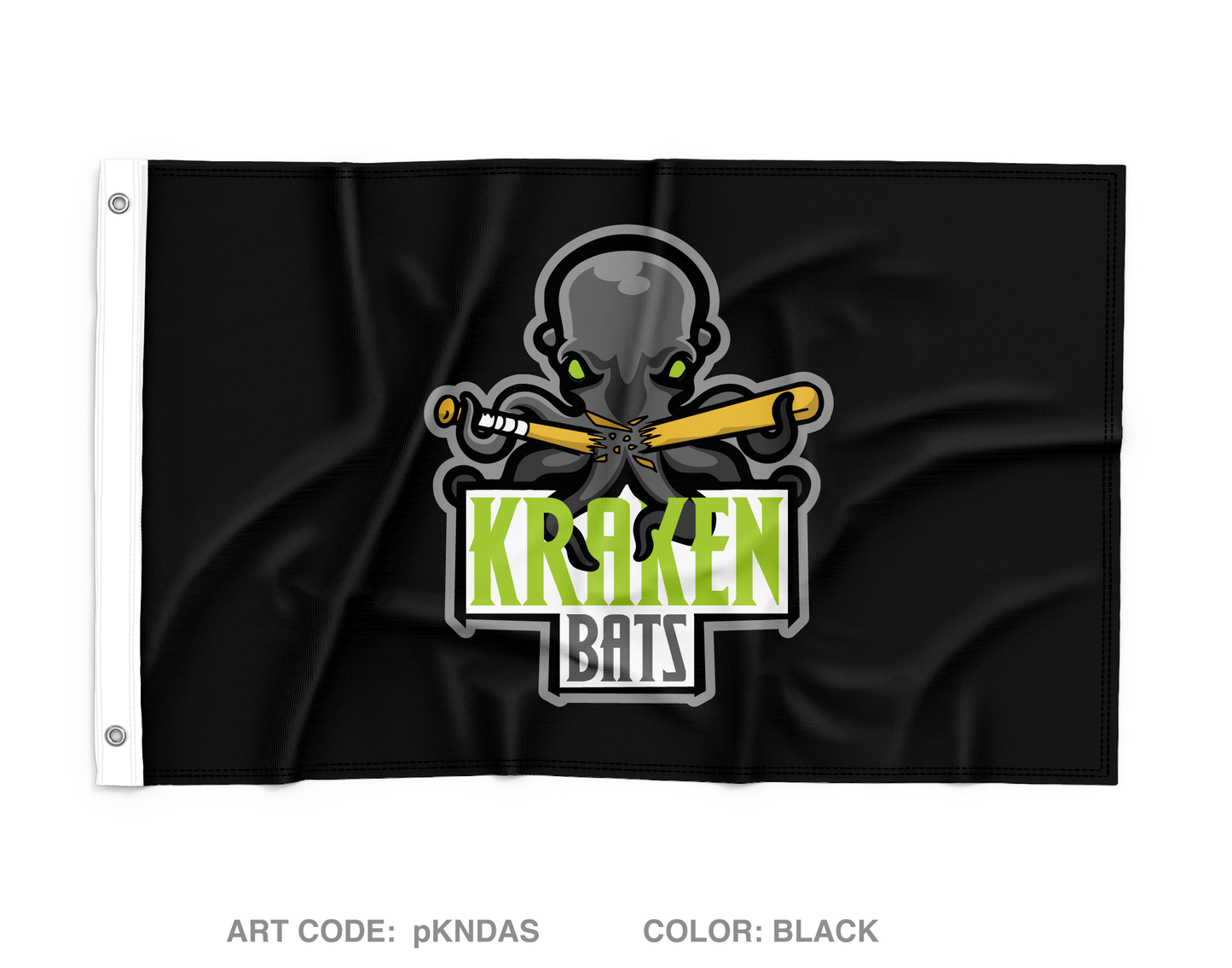 Kraken Bats Wall Flag - pKNDAS