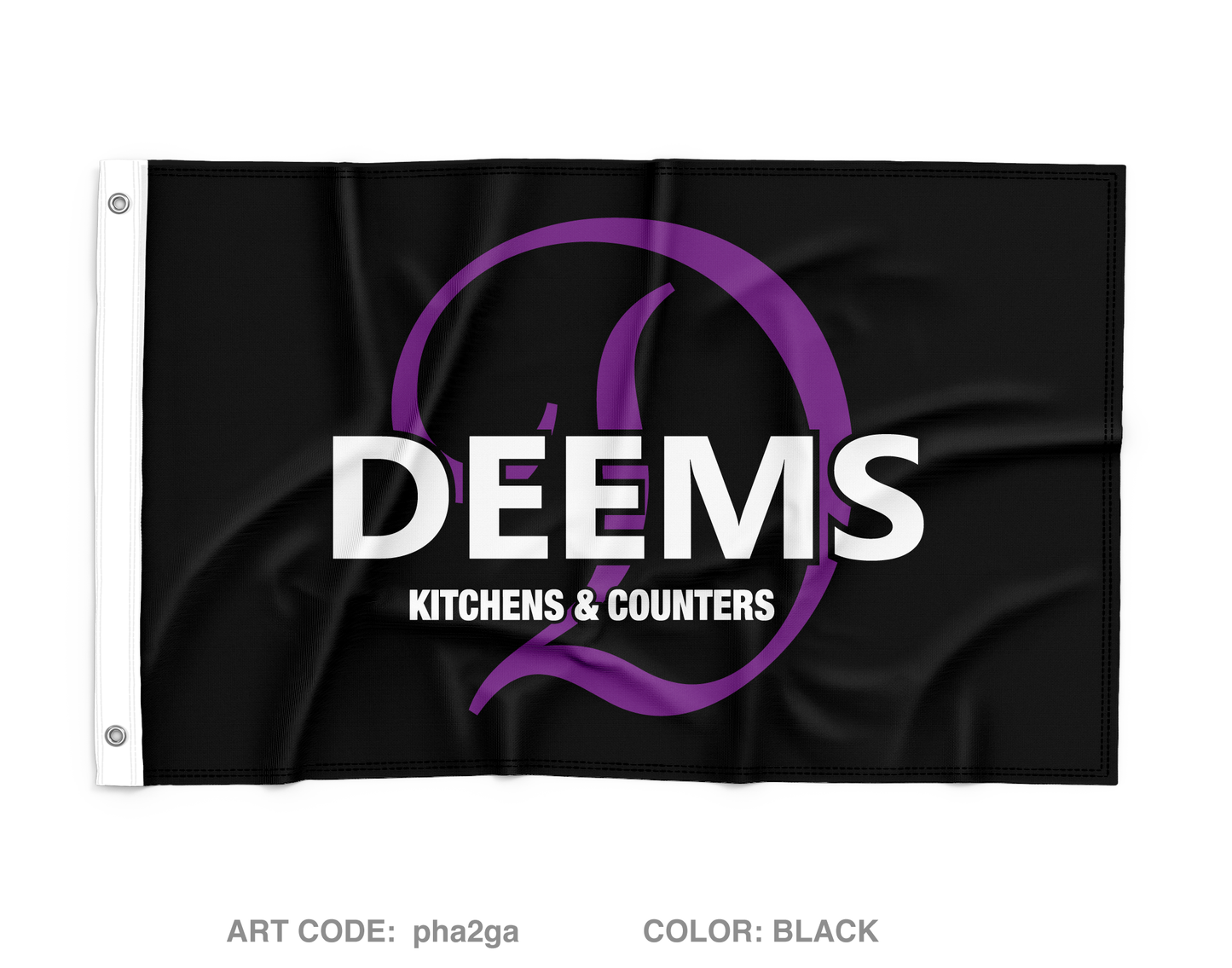 Deems Kitchen and Counters Wall Flag - pha2ga
