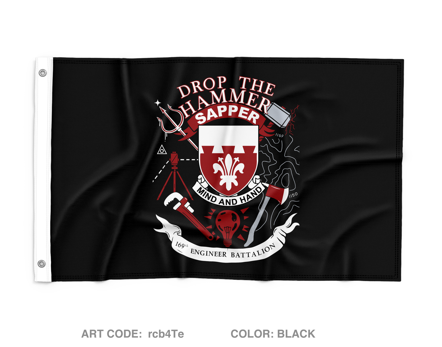 169th EN BN SFRG Fundraising Collection Wall Flag - rcb4Te