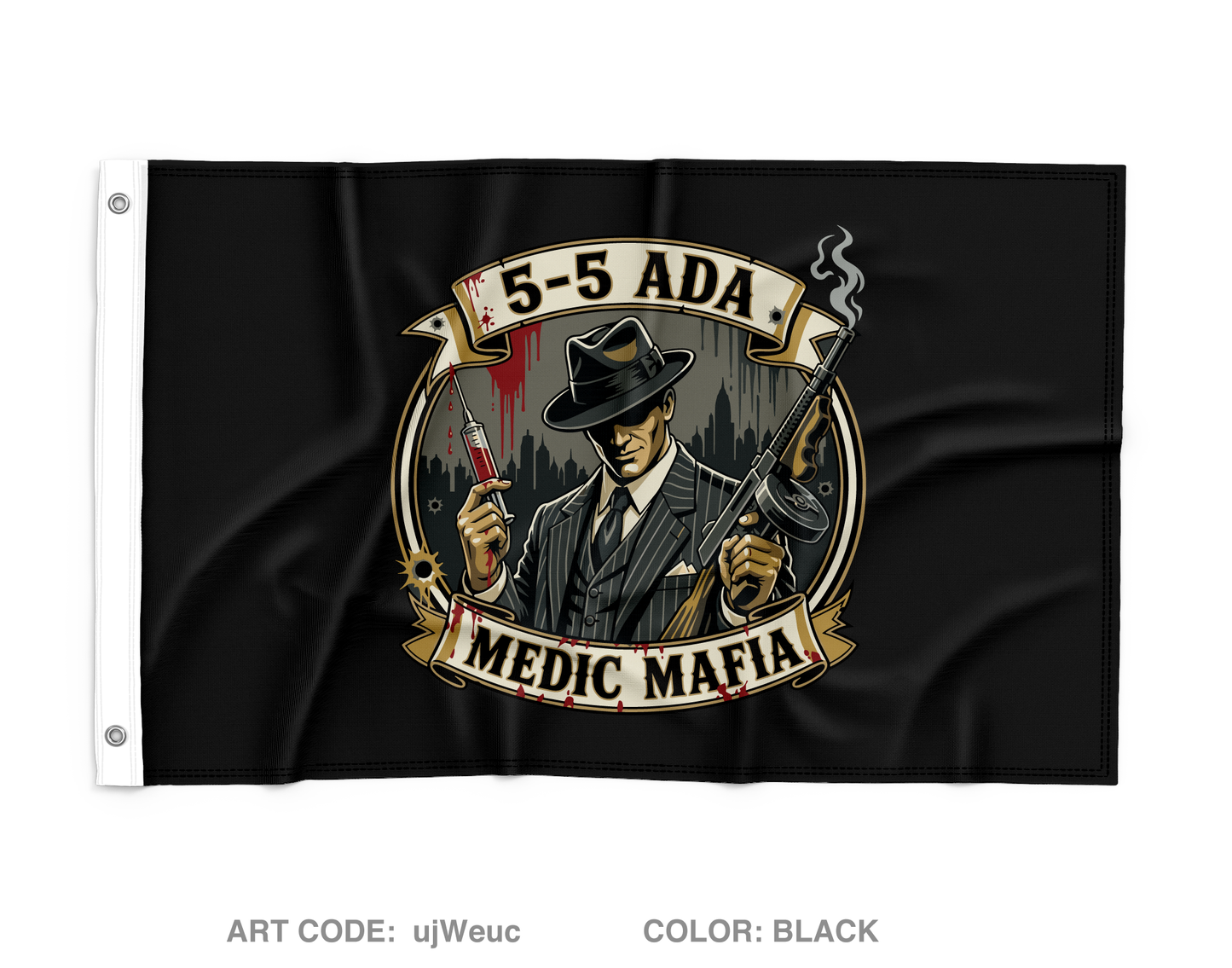 5-5 ADA MEDICS Wall Flag - ujWeuc