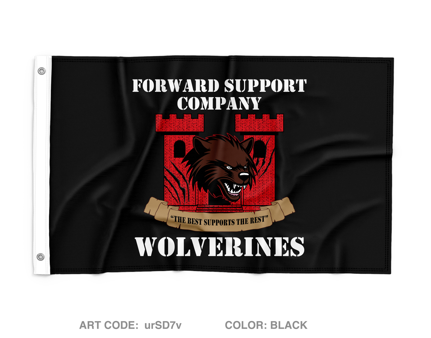 FSC, 41st engineers Wall Flag - urSD7v