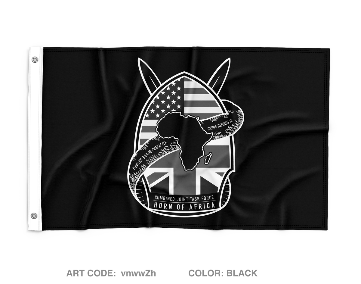 CJ-35 Crisis Response, CJTF-HOA Wall Flag - vnwwZh