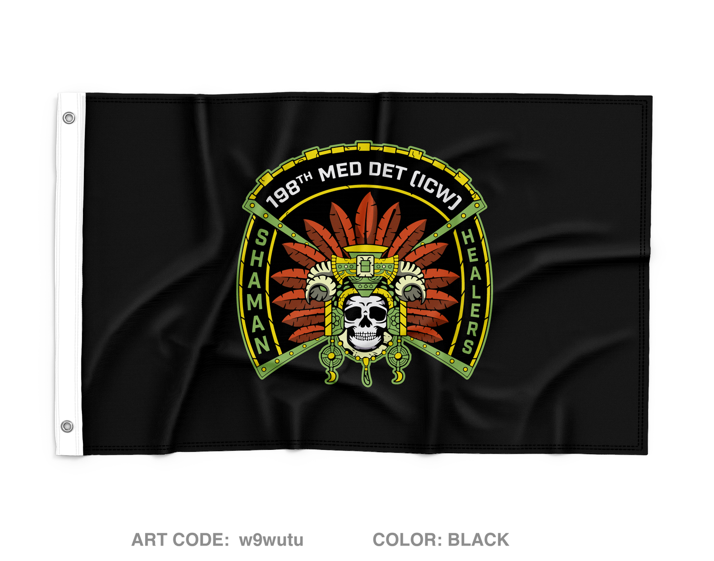 198th Medical Detachment - ICW Wall Flag - w9wutu