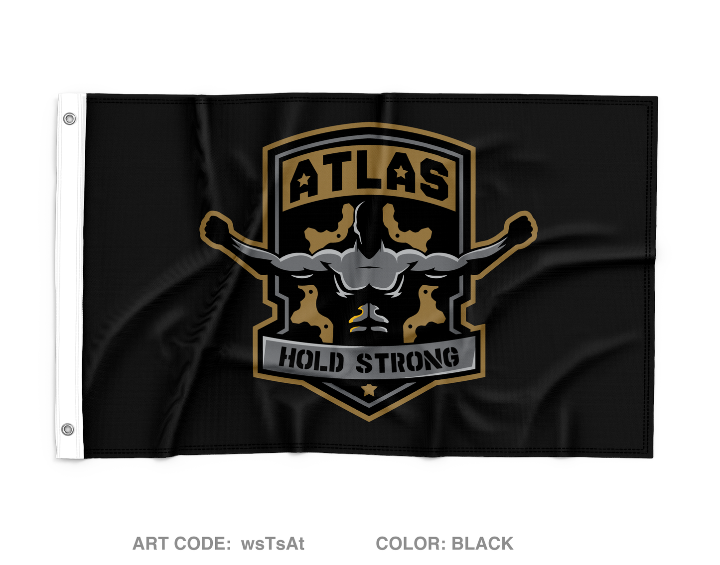 ATLAS CO, 4-70 AR Wall Flag - wsTsAt