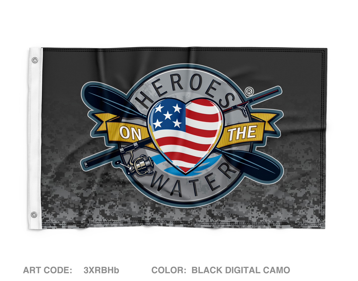 Heroes on the Water National Wall Flag - 3XRBHb