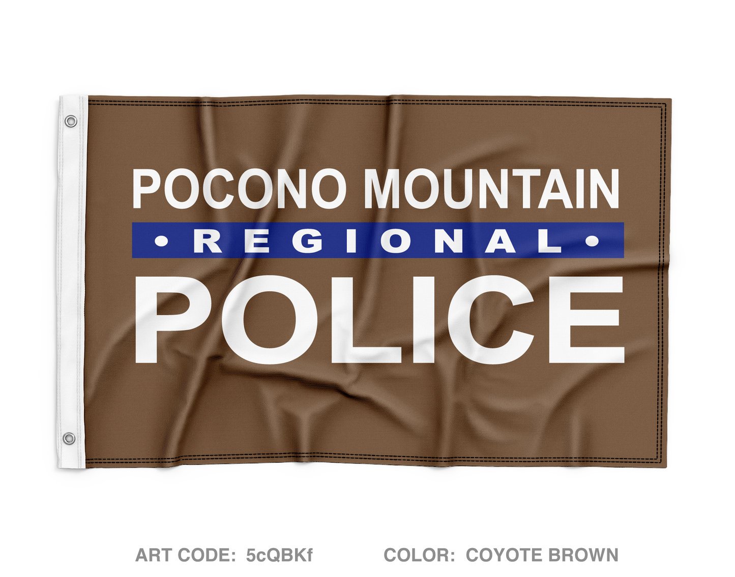 Pocono Mountain Regional Police Wall Flag - 5cQBKf