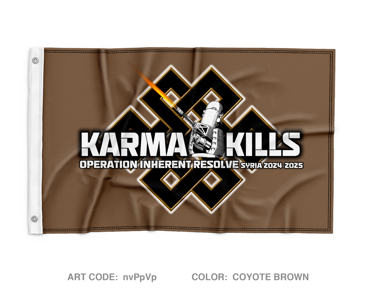 Karma Battery 1-144 FA BN Wall Flag - nvPpVp