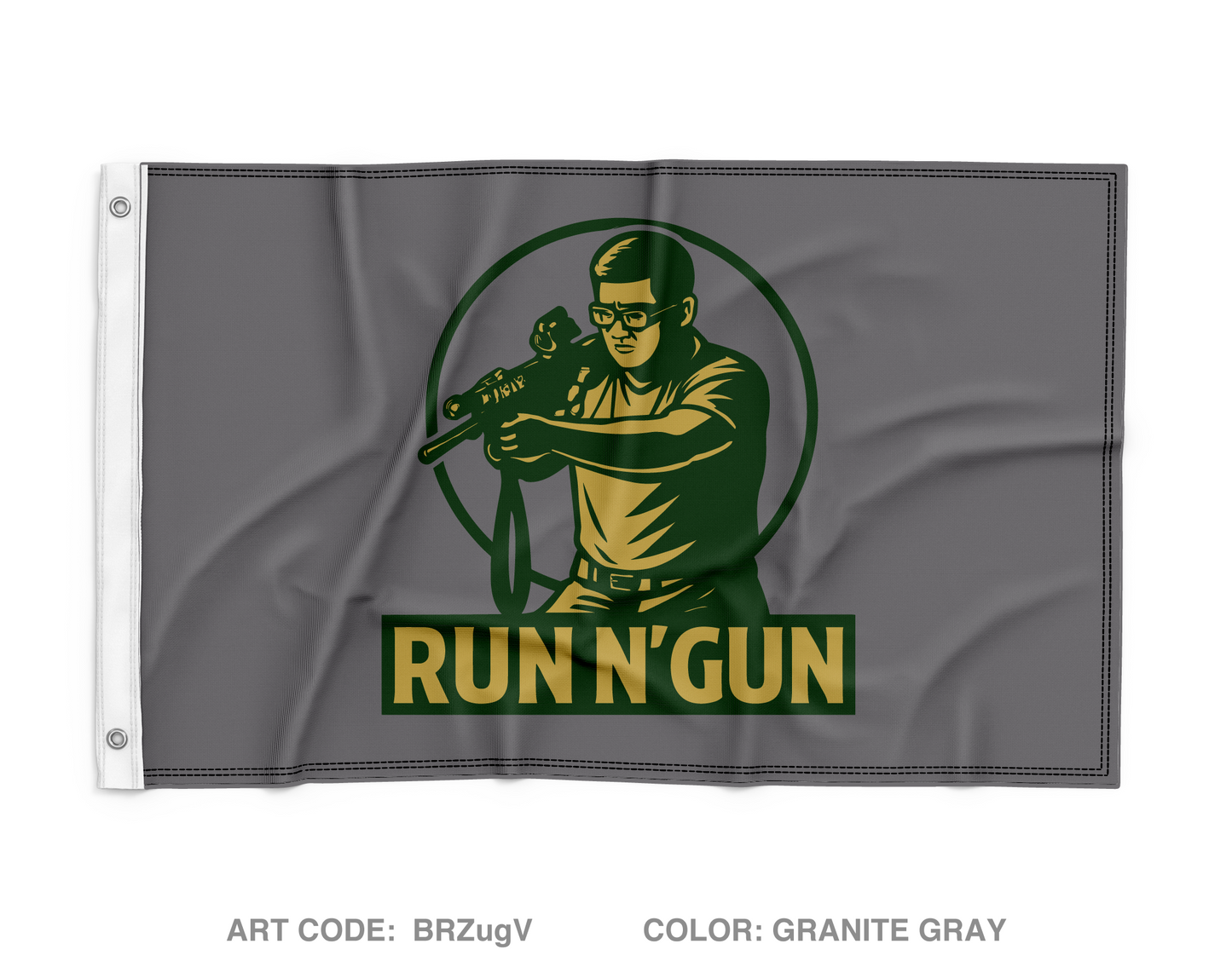 Run N' Gun Club Wall Flag - BRZugV