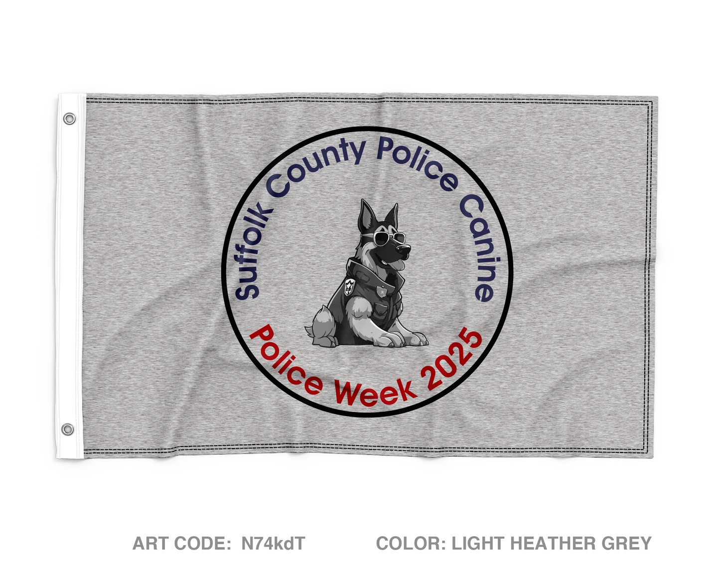 Suffolk County Police Canine Section (Friends of SCPD K-9 Inc.) Wall Flag - N74kdT