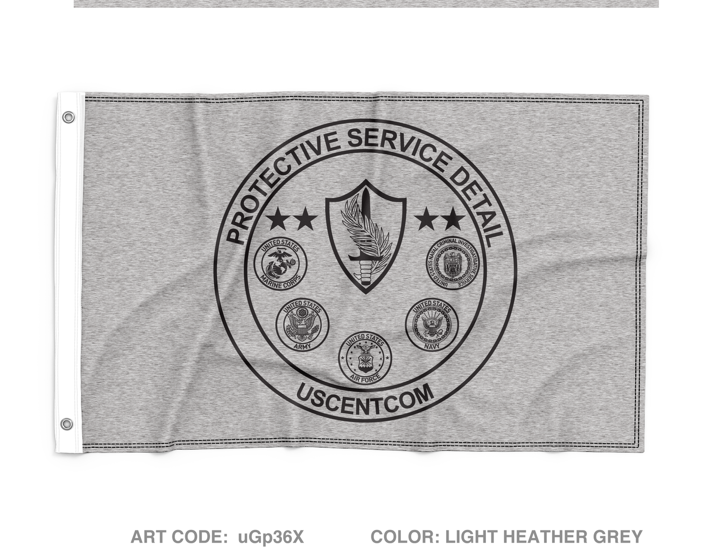 Centcom Protection unit Wall Flag - uGp36X