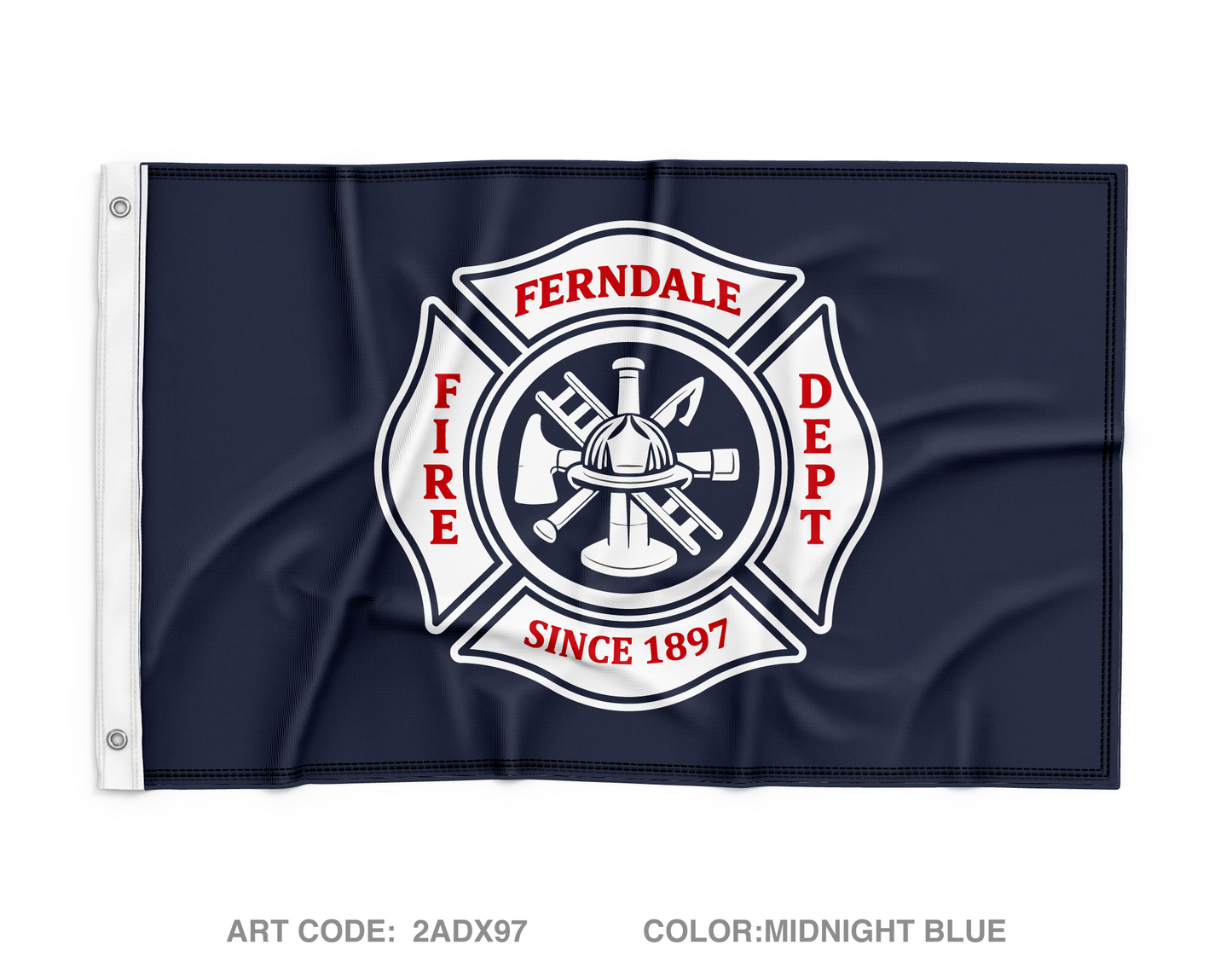 Ferndale Fire Department Wall Flag - 2ADX97