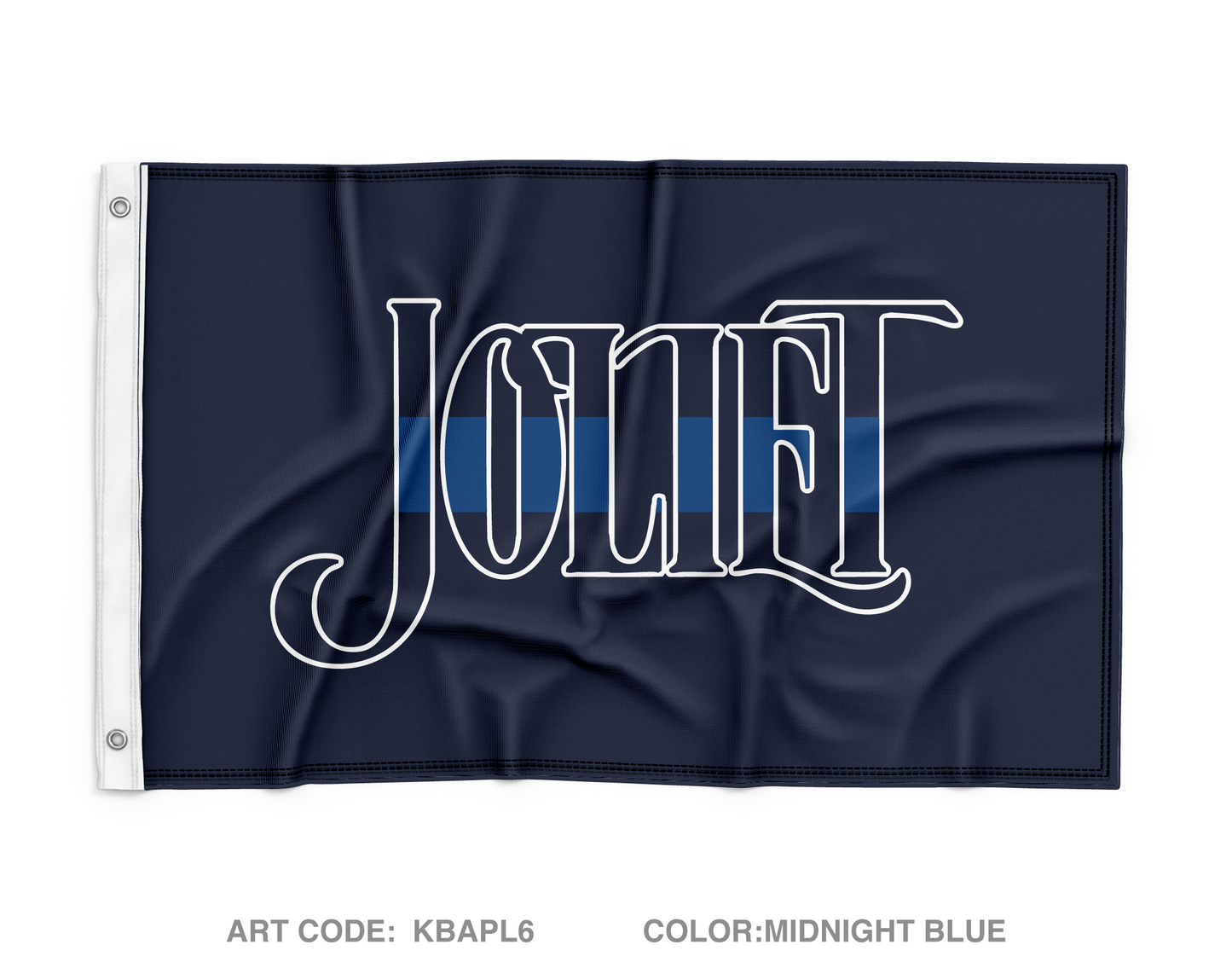 Joliet Police Dept Fundraising Collection Wall Flag - KBAPL6