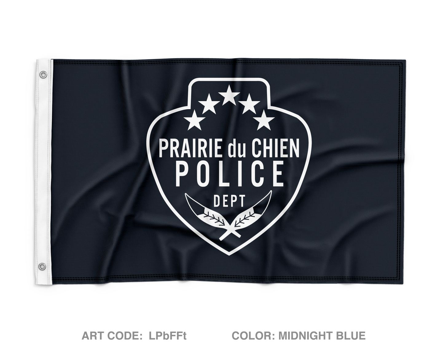 Prairie du Chien Police Department Wall Flag - LPbFFt
