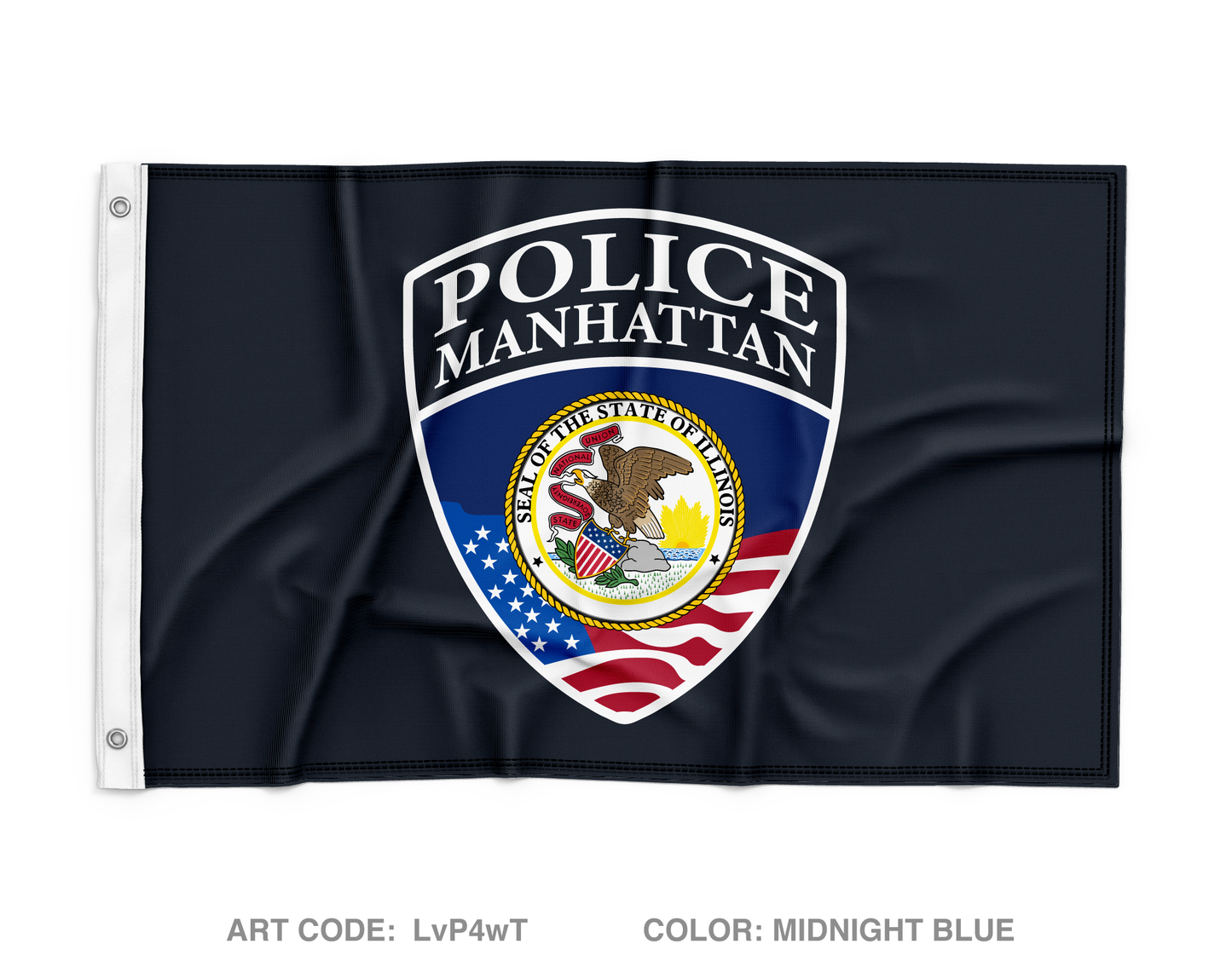 Manhattan Police Department Wall Flag - LvP4wT